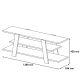 HANAH HOME TV komoda Flower, braon/bela - 845HCT3038