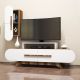 HANAH HOME TV komoda Rose S, braon/bela - 845HCT3053