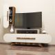 HANAH HOME TV komoda Rose S, braon/krem - 845HCT3054