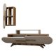 HANAH HOME TV komoda Rose S, braon/krem - 845HCT3054