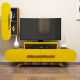 HANAH HOME TV komoda i ormarić Rose S, braon/žuta - 845HCT3055