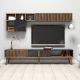 HANAH HOME TV komoda Milan, braon/crna - 845HCT3079