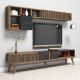 HANAH HOME TV komoda Milan, braon/crna - 845HCT3079