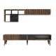 HANAH HOME TV komoda Milan, braon/crna - 845HCT3079