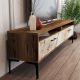 HANAH HOME TV komoda Istanbul, braon/bela - 845HCT3097