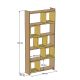 HANAH HOME Polica za knjige Box, braon/bela - 845HCT3604