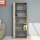 HANAH HOME Polica za knjige City, braon/bela - 845HCT3606