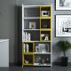 HANAH HOME Polica za knjige Box, bela/žuta - 845HCT3628