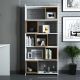 HANAH HOME Polica za knjige Box, bela/braon - 845HCT3630