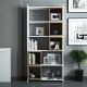 HANAH HOME Polica za knjige Box, bela/braon - 845HCT3630