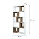 HANAH HOME Polica za knjige Box, bela/braon - 845HCT3630