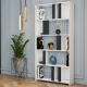HANAH HOME Polica za knjige Lima, bela/antracit - 845HCT3635