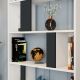HANAH HOME Polica za knjige Lima, bela/antracit - 845HCT3635