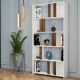 HANAH HOME Polica za knjige Lima, bela/braon - 845HCT3637