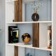 HANAH HOME Polica za knjige Lima, bela/braon - 845HCT3637