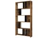 HANAH HOME Polica za knjige Lima, braon/crna - 845HCT3641