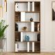 HANAH HOME Polica za knjige Lima, braon/bela - 845HCT3642