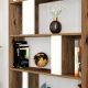 HANAH HOME Polica za knjige Lima, braon/bela - 845HCT3642