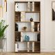 HANAH HOME Polica za knjige Lima, braon/bela - 845HCT3644