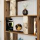 HANAH HOME Polica za knjige Lima, braon/bela - 845HCT3644