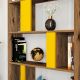 HANAH HOME Polica za knjige Lima, braon/žuta - 845HCT3645