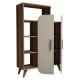 HANAH HOME Polica za knjige Form, braon/krem - 845HCT3903