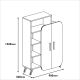 HANAH HOME Polica za knjige Form, braon/krem - 845HCT3903