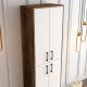HANAH HOME Cipelarnik Berlin A, braon/bela - 845HCT4102