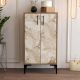 HANAH HOME Cipelarnik Prag, braon/bela - 845HCT4111