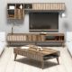 HANAH HOME Set nameštaja za dnevnu sobu Milan, braon - 845HCT5251