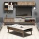 HANAH HOME Set nameštaja za dnevnu sobu Milano, braon/bela - 845HCT5253