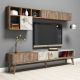 HANAH HOME Set nameštaja za dnevnu sobu Milano, braon/bela - 845HCT5253