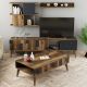 HANAH HOME Set nameštaja za dnevnu sobu Madrid, braon/antracit - 845HCT5264