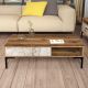 HANAH HOME Klub sto Istanbul, braon/bela - 845HCT5267