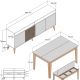 HANAH HOME Set nameštaja trpezariju, braon/crna - 845HCT5284