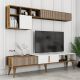 HANAH HOME Set nameštaja za dnevnu sobu Milan 481, braon/bela - 845HCT5287