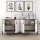HANAH HOME Komoda Kiev, braon/bela - 845HCT5302