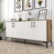 HANAH HOME Komoda Kiev, braon/bela - 845HCT5302