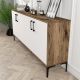 HANAH HOME Komoda Kiev, braon/bela - 845HCT5302