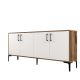 HANAH HOME Komoda Kiev, braon/bela - 845HCT5302