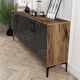 HANAH HOME Komoda Kiev, mermer crna/braon - 845HCT5306