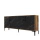 HANAH HOME Komoda Kiev, mermer crna/braon - 845HCT5306