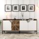 HANAH HOME Komoda Vendik, braon/bela - 845HCT5309