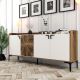 HANAH HOME Komoda Vendik, braon/bela - 845HCT5309