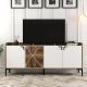 HANAH HOME Komoda Vendik, braon/bela - 845HCT5309
