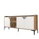 HANAH HOME Komoda Vendik, braon/bela - 845HCT5309