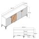 HANAH HOME Komoda Vendik, braon - 845HCT5311