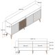 HANAH HOME Komoda Milan, braon - 845HCT5318