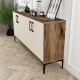 HANAH HOME Komoda Kiev 160, braon/krem - 845HCT5326