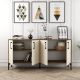 HANAH HOME Komoda Kiev 160, braon/krem - 845HCT5326